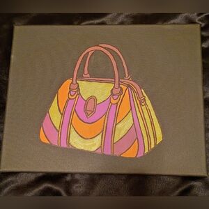 Handbag Acrylic Painting On Canvas Home Decor Wall Decor Art 11x14#